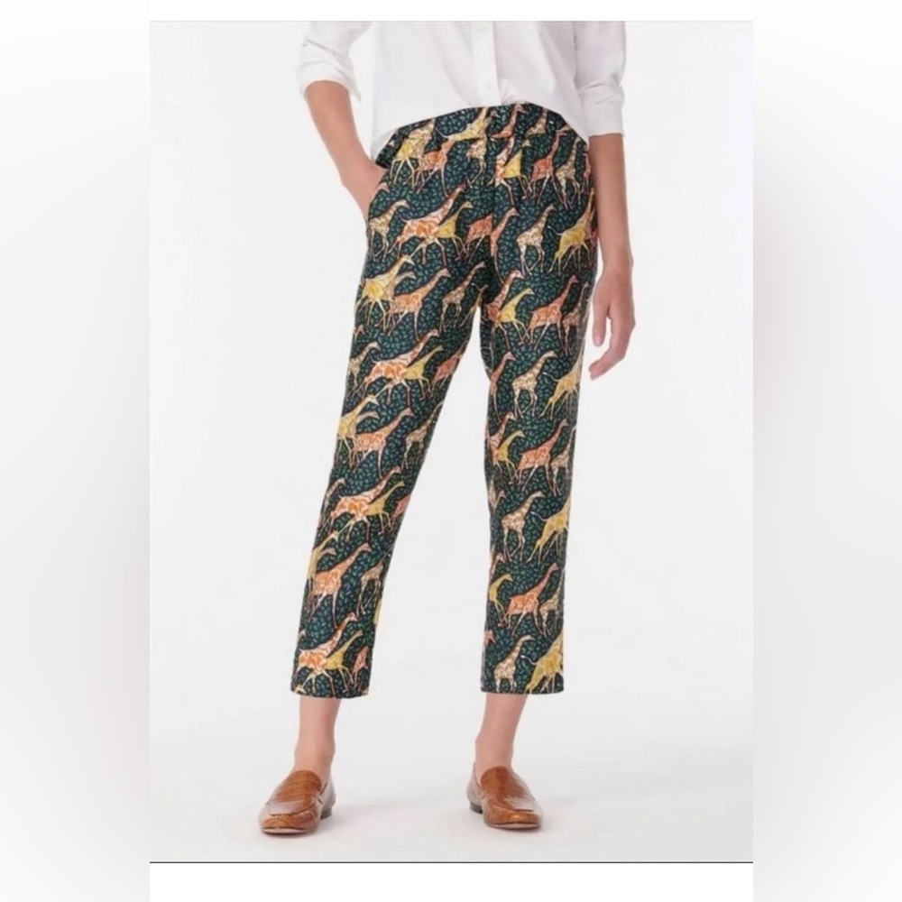 COPY - NWT J Crew Collection silk giraffe pants